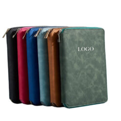 Pu Zipper Bag Loose-leaf Notebook