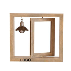 Creative Double Sided Rotating Wooden Photo Frame