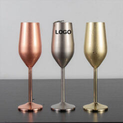 Stainless Steel Champagne Glasses