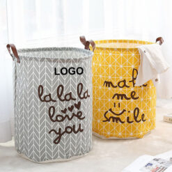 Folding Cotton and Linen Storage Bucket