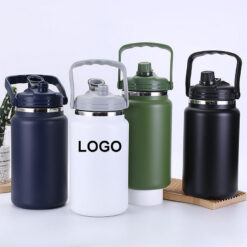 Stainless Steel Straw Double Drink Insulated Mug