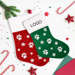 Snowflake Pet Footprint Christmas Stocking
