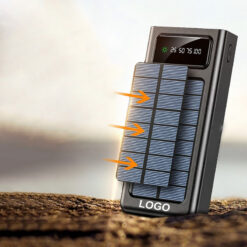 Digital Display Mobile Power with 4 Cable Lines