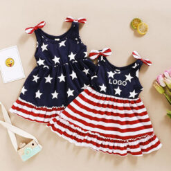 Striped Star Girl Dress