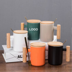 Ceramic Wooden Hand Mug