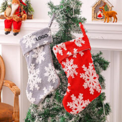 Christmas Plush Snowflake Christmas Stockings