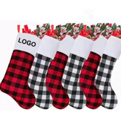 Red And Black Plaid Christmas Stocking
