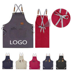 Cotton Canvas Denim Pinafore