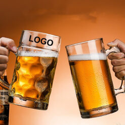 Extra Large Capacity Glass Beer Mug with Handle