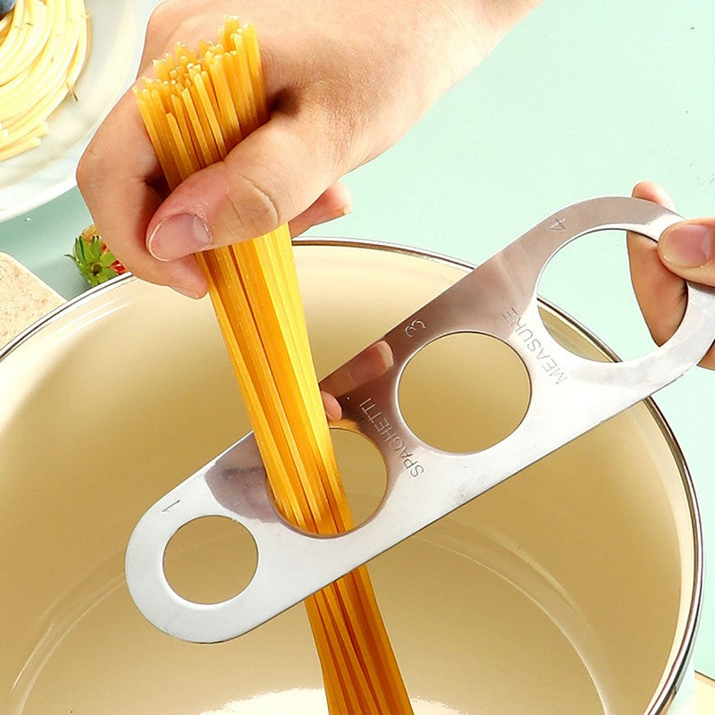 Sandwhich Line Ruler Stainless Steel 4 Holes Spaghetti Ruler