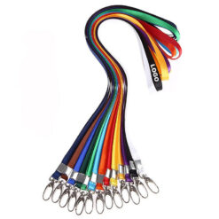 5/8'' Silkscreen Polyester Lanyard with J-hook Attachment