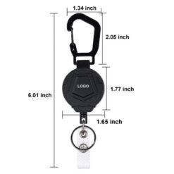 Retractable Heavy Duty Badge Holder Keychain