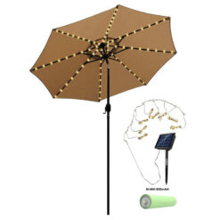 Outdoor Solar Umbrella Light String