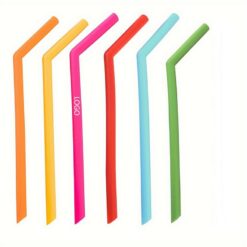 Bent Silicone Reusable Straws