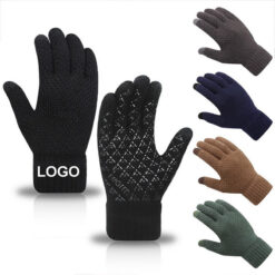 Elastic Touchscreen Knitted Gloves for Cold Weather