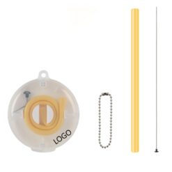 Folding and Lengthening Silicone Straw
