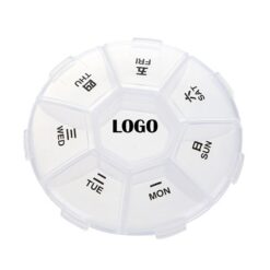 Portable Circle 7 Compartments Pill Organizer