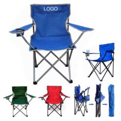 Portable Folding Chair with Arm Rest Cup Holder