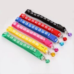 Pet Footprint Bell Collar