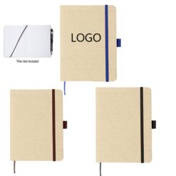 Linen Canvas Plastic Bound Book