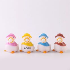 Squeezing Bubble Spitting Duck