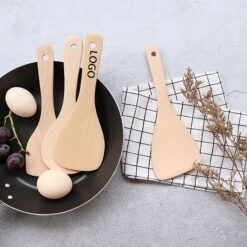 Unpainted Beech Wood Rice Spoon