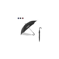 Straight Double-Bone Long Handle Hook Umbrella