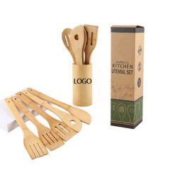 Bamboo and Wood Spatula Set