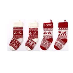 Jacquard Knit Christmas Socks