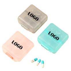 Portable 2 Layer 6 Compartments Small Pill Organizer