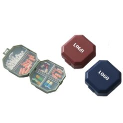 Plastic 6 Compartments Pill Box for Pocket