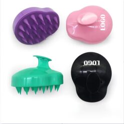 Soft Silicone Bristles Hair Scalp Massager Shampoo Brush