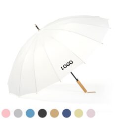 Wooden Long-Handled Windproof Umbrella