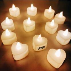Led Electronic Heart Candle Light