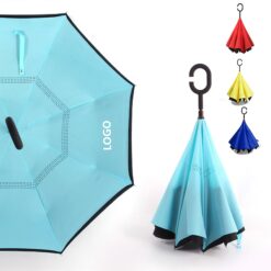 Windproof Double Layer Folding Inverted Umbrella