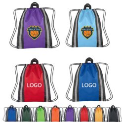 Nylon Waterproof Reflective Strip Backpack