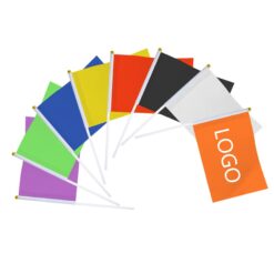 Cheerleaders Waving Small Flags