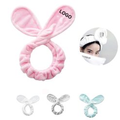 Flannel Bunny Ear Hair Ties