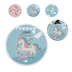 Unicorn Print Soft Absorbent Beach Towel